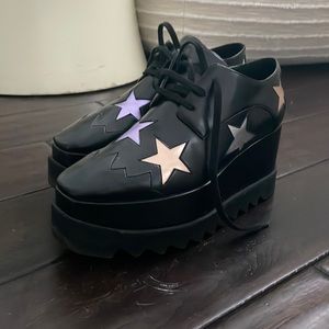 STELLA MCCARTNEY BLACK PLATFORM SHOES